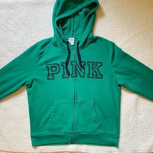 Pink zip up hoodie